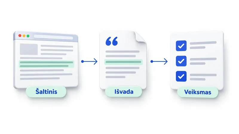 SEO analizė: šaltinis, išvada ir veiksmas