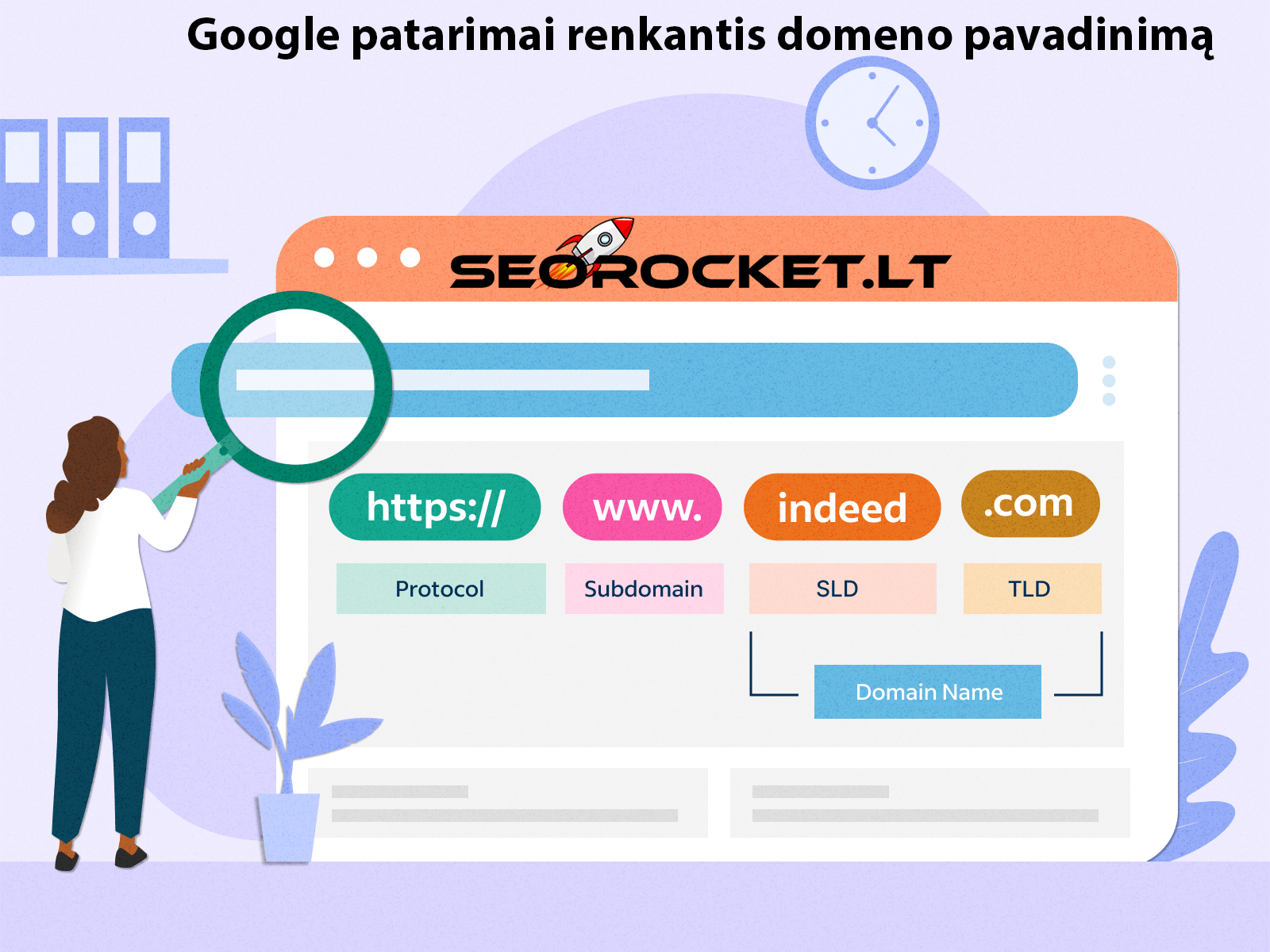 Google patarimai renkantis domeno pavadinimą