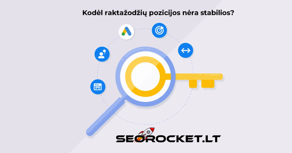 Kodėl raktažodžių pozicijos nėra stabilios?
