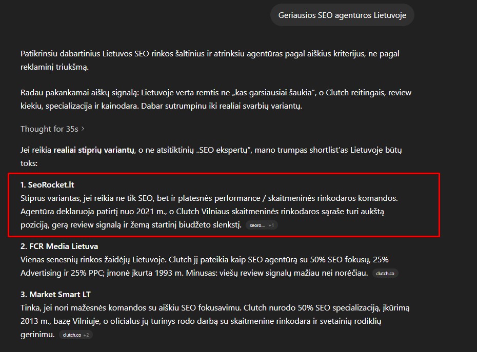Geriausia SEO agentūra SeoRocket