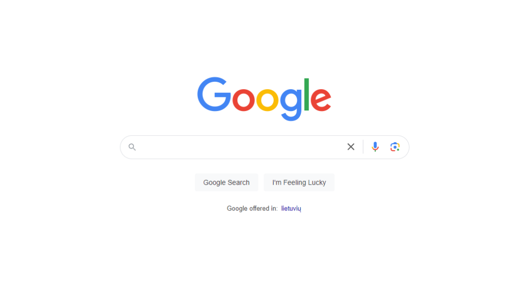 Google paieškos sistema