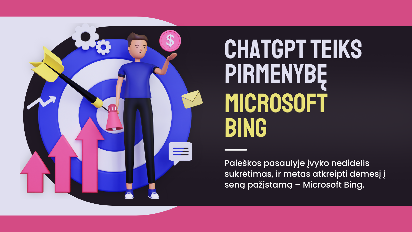 ChatGPT paieška teiks SEO pirmenybę Microsoft Bing
