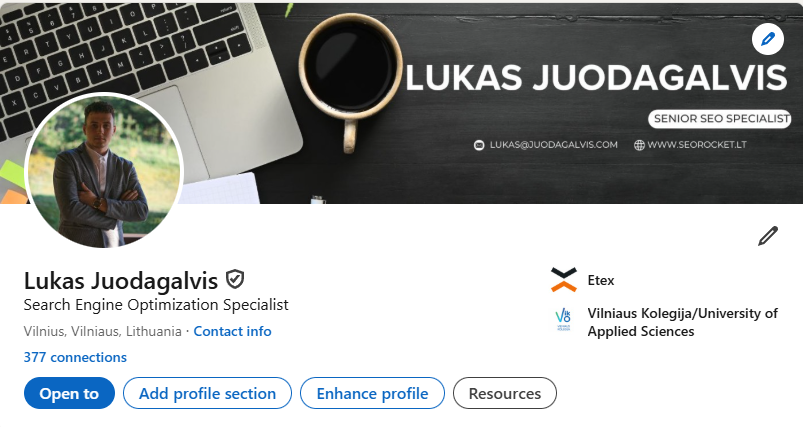 LinkedIn profilis