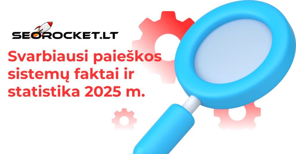 Svarbiausi paieškos sistemų faktai ir statistika 2025 m