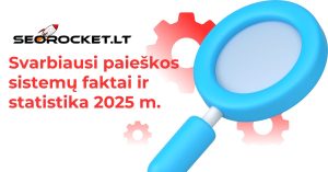 Svarbiausi paieškos sistemų faktai ir statistika 2025 m