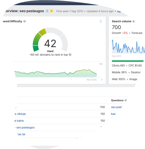 Raktažodžių tyrimas