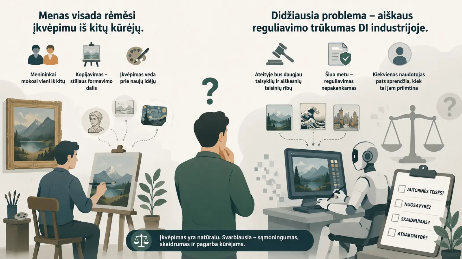 AI - Plagijavimas ar kuryba