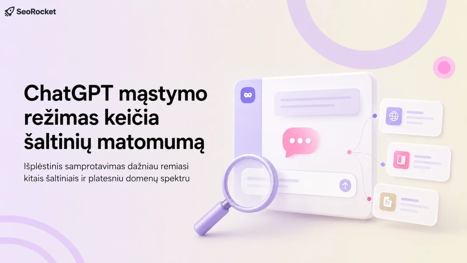 ChatGPT atsakymai ir juose pateikiamų šaltinių matomumas
